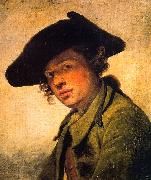 Jean Baptiste Greuze A Young Man in a Hat oil painting on canvas